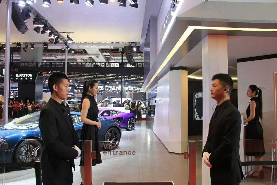 車展現(xiàn)場執(zhí)勤中